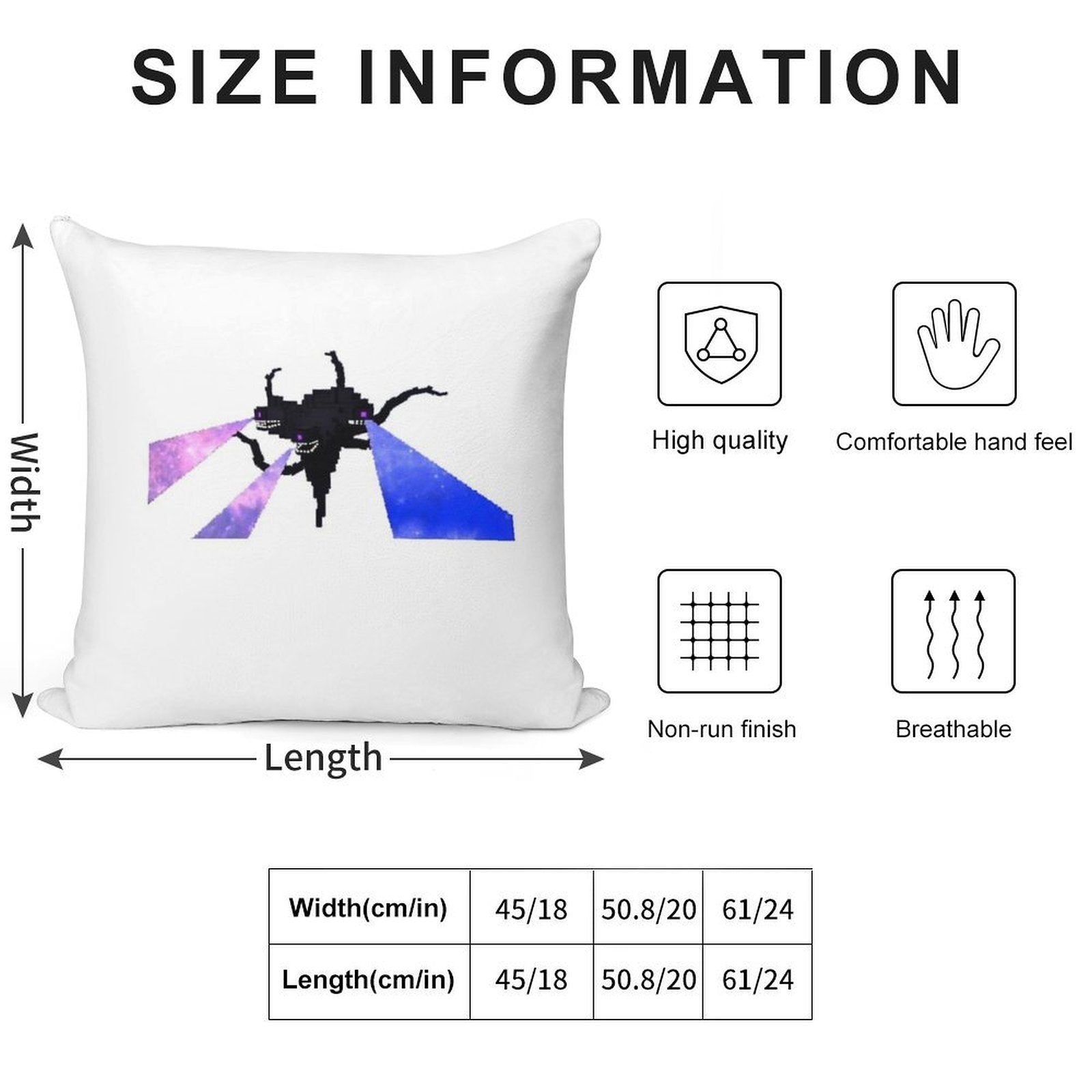 Galaxy Wither Storm Soft Bedroom Essential Throw Pillow