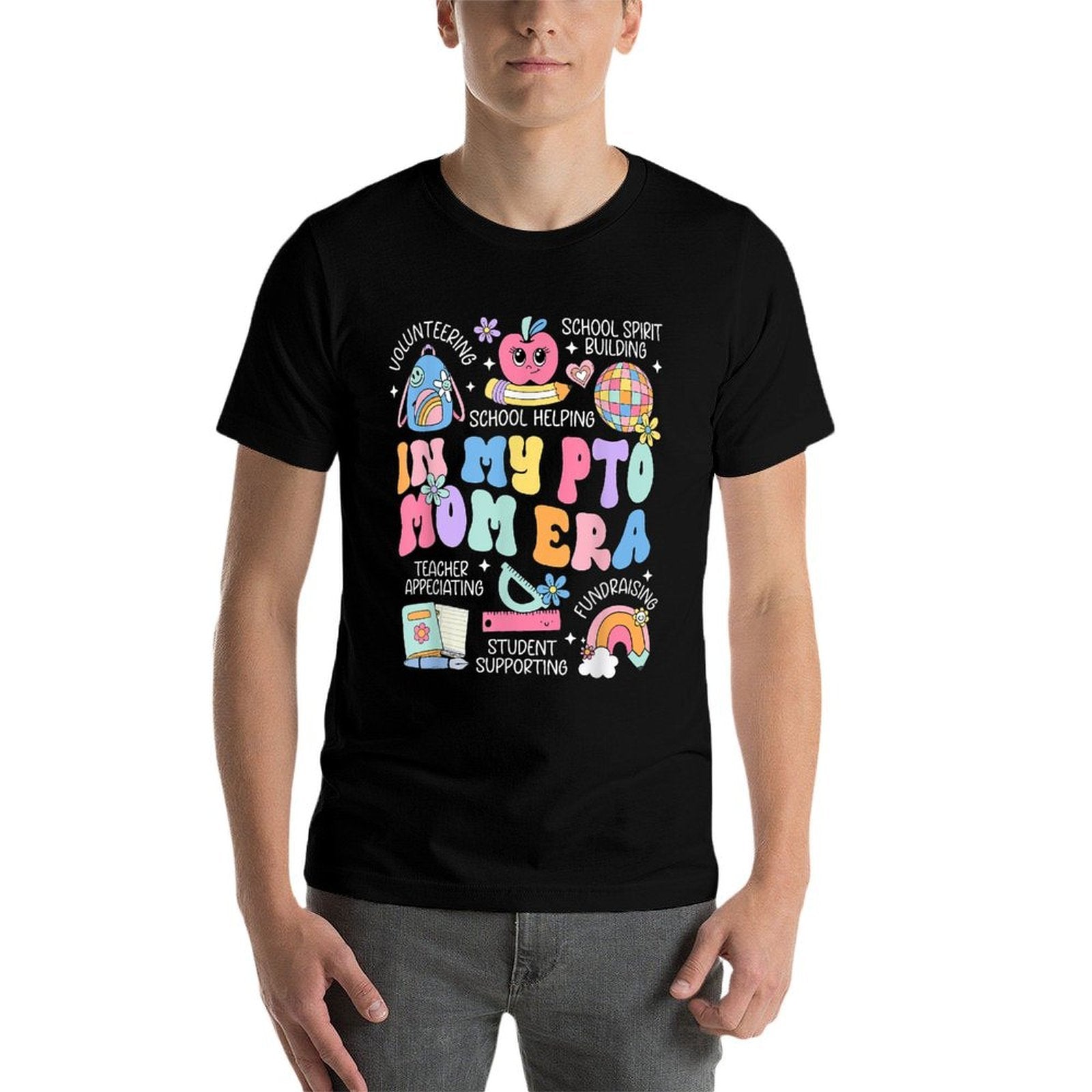In My PTO Mom Parent Teacher Organization Back To School  Summer-ready Fabric T-Shirt