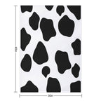 Cow Print Machine-washable Throw Blanket