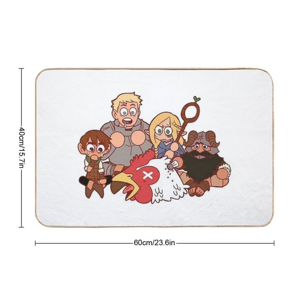 Dungeon Meshi Let's Eat  Anti-Trip Bath Mat