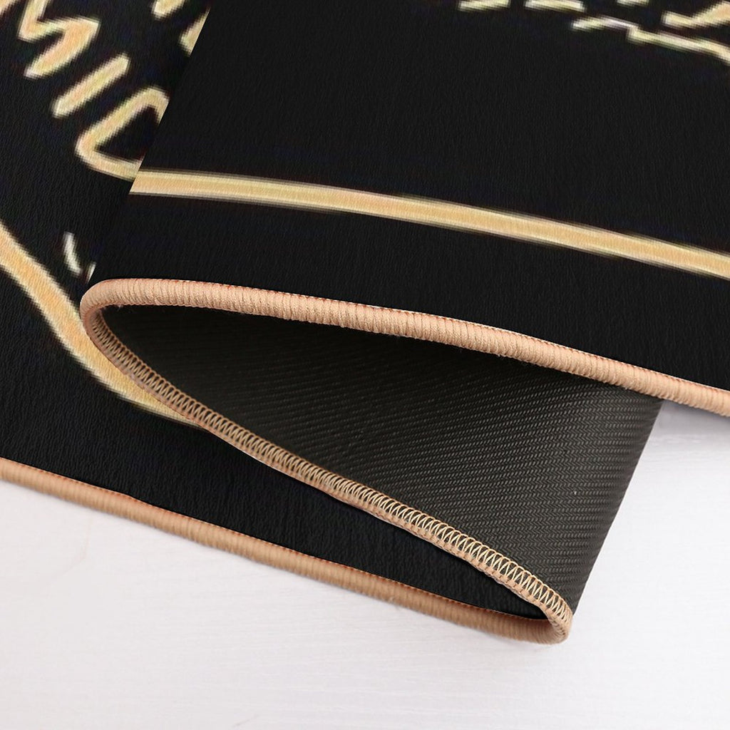 Vintage Halloween Black Cat  Pet-Safe Bath Mat