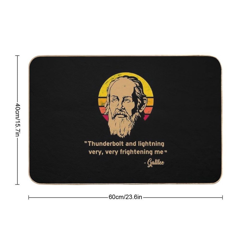 Thunderbolt And Lightning Galileo Vintage Retro  Versatile Bath Mat