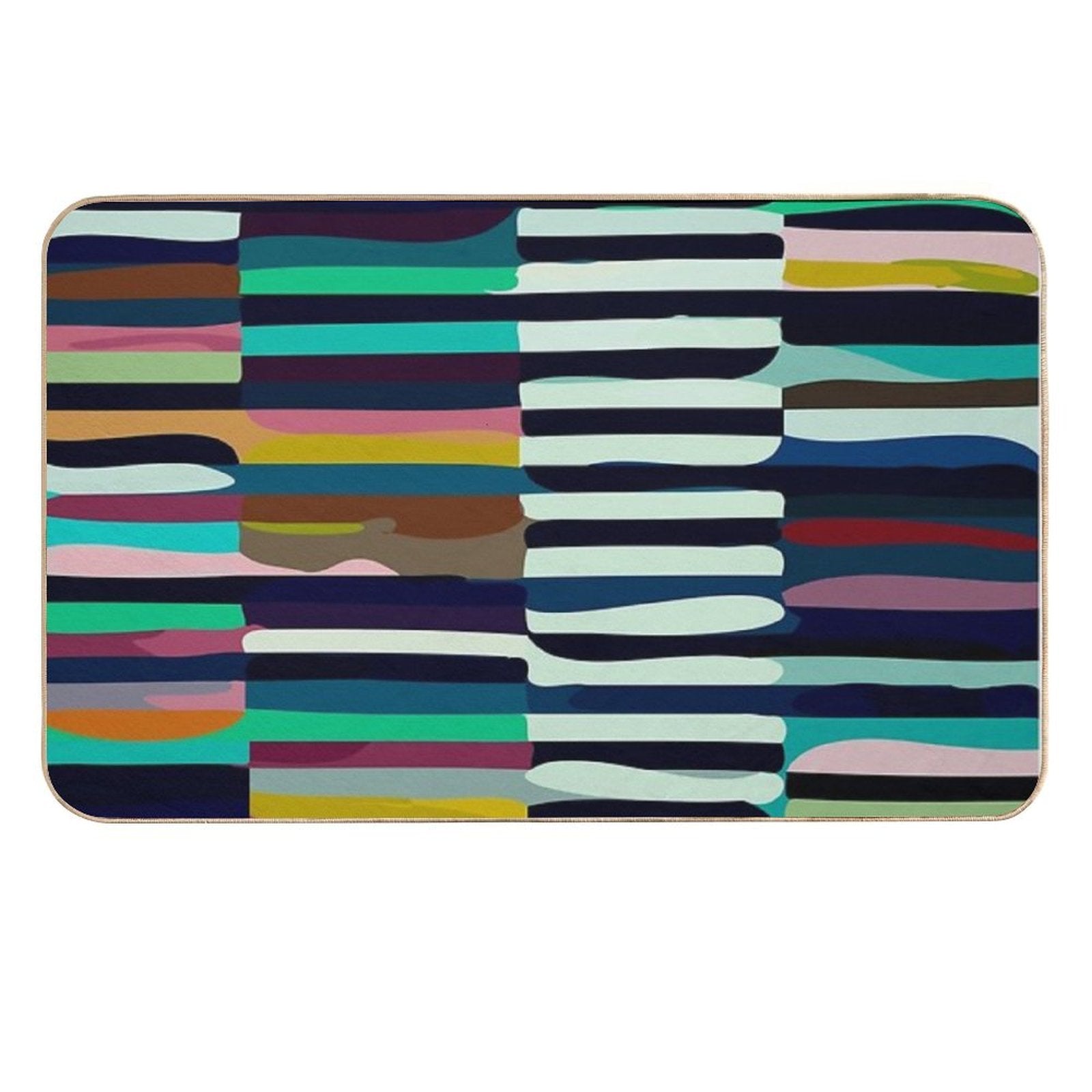 Etchnic Scandinavian Pattern  Dirt-Trapping Bath Mat