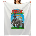 Little Grey Fergie on The Move! Shrink-resistant Throw Blanket