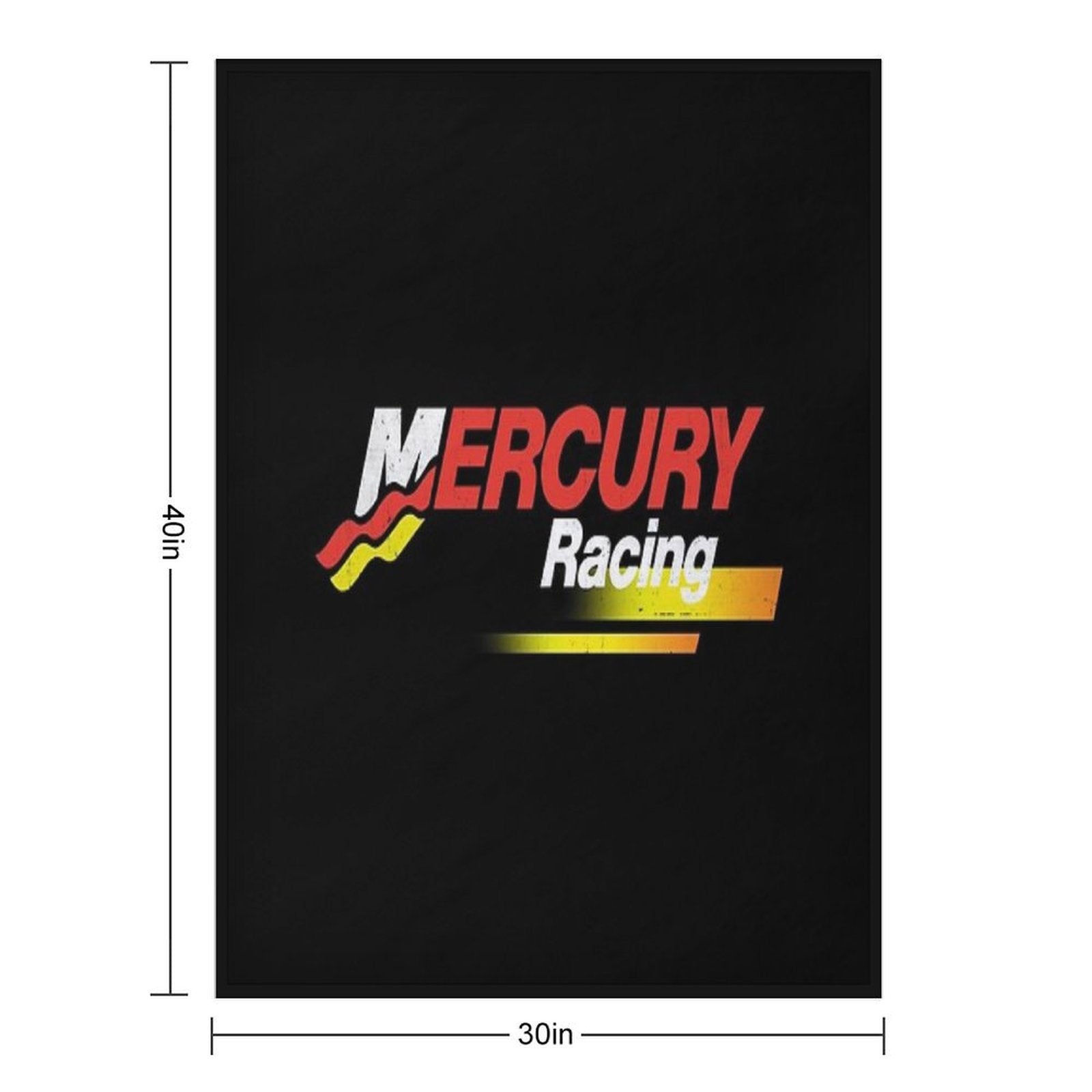 Mercury Racing Lightweight Throw Blanket