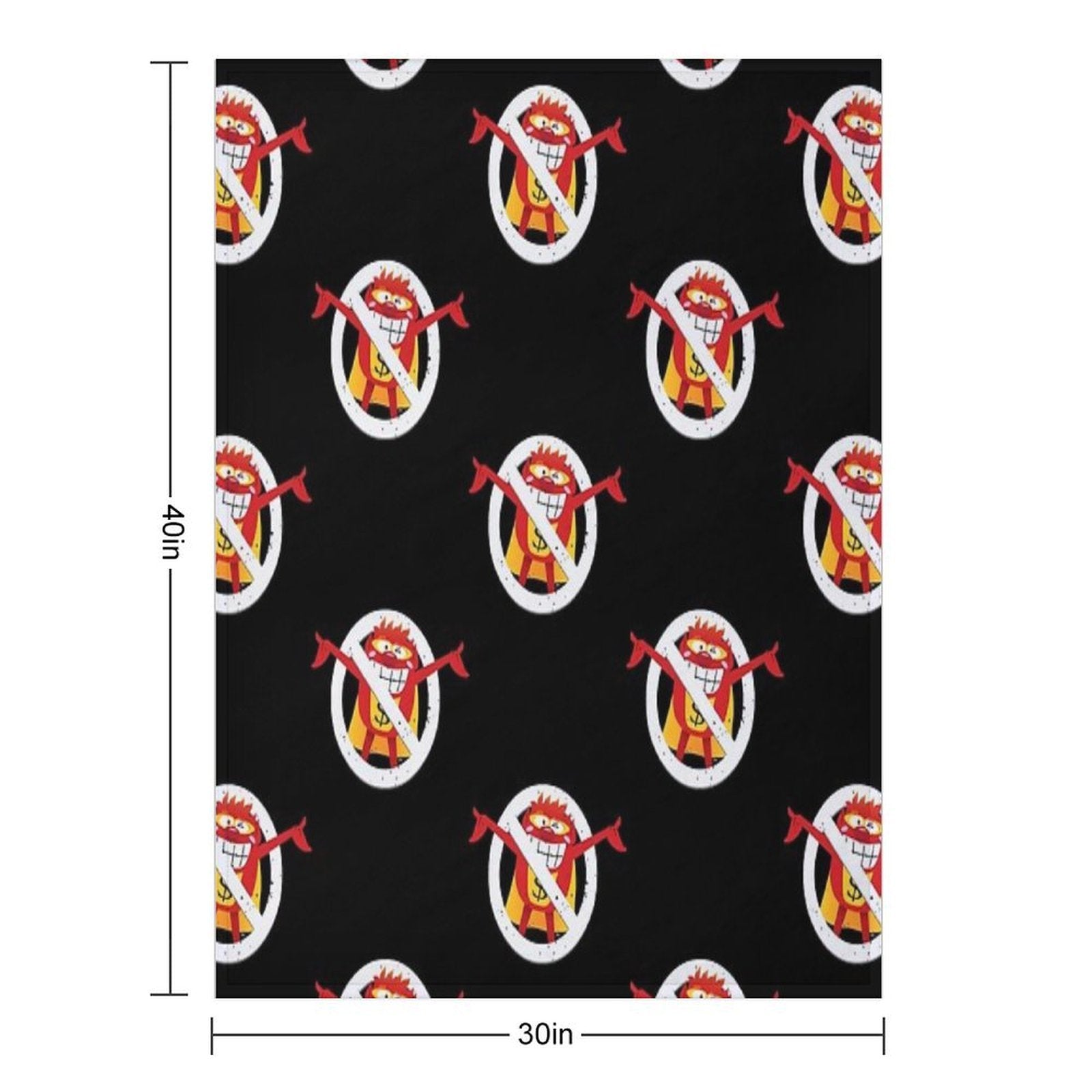 Please, Not The Whammy! Eco-conscious Throw Blanket