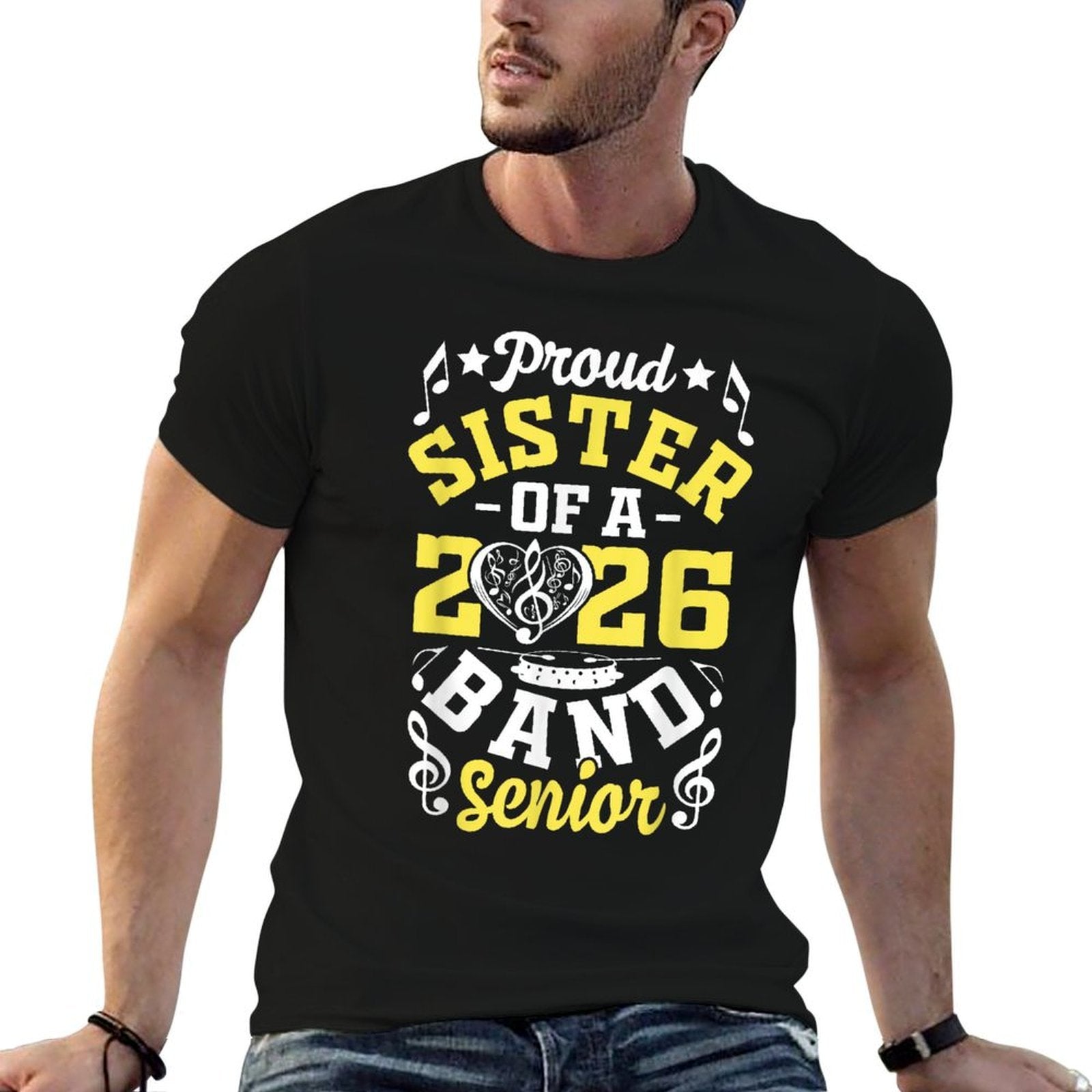 Proud Sister of A Band Senior 2026 Graduation  Polyester Blend T-Shirt