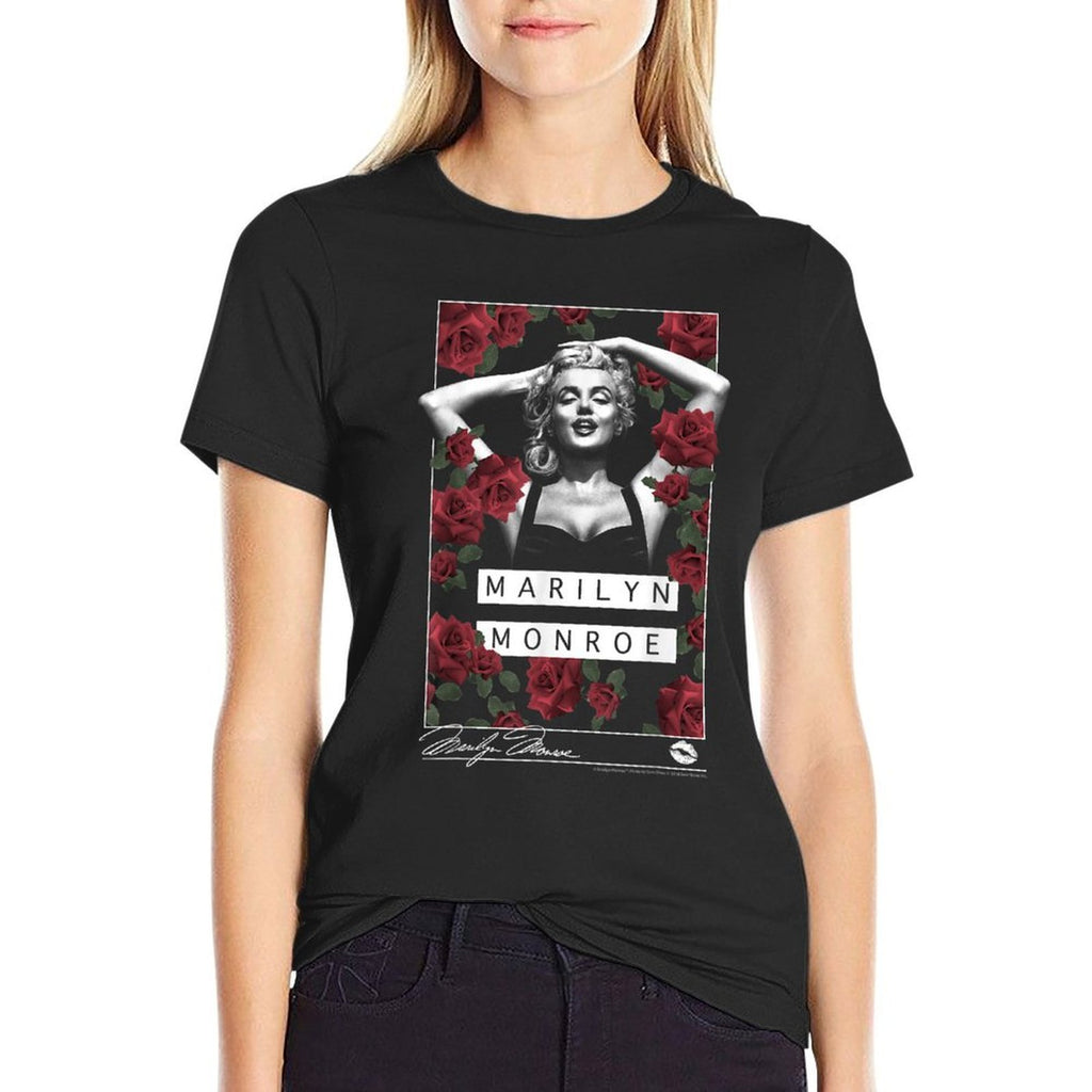 Marilyn Monroe Rose Garden Silhouette  Quick-drying T-Shirt