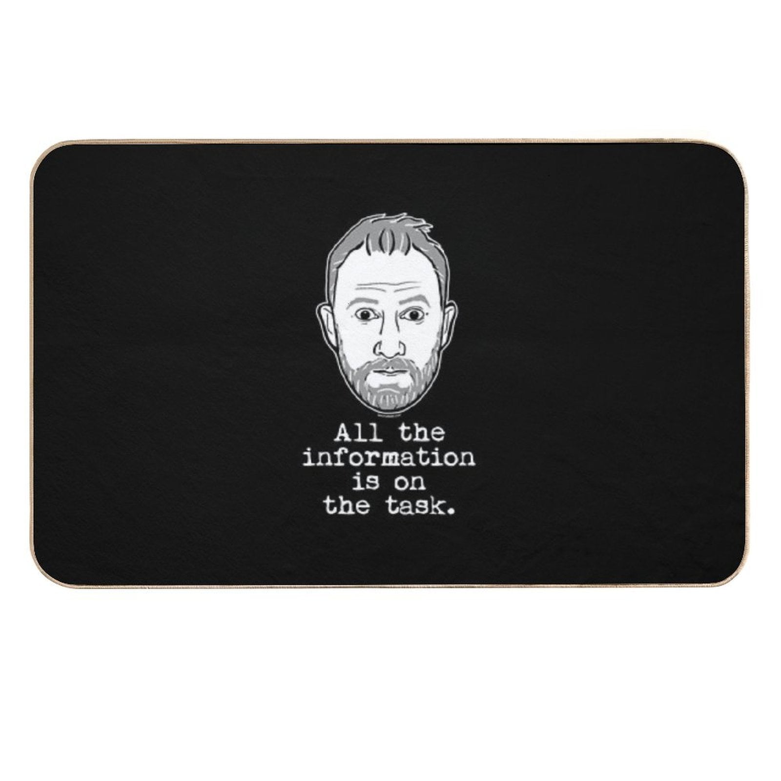 Taskmaster - All The Information Is on The Task - Alex Horne  Repositionable Bath Mat