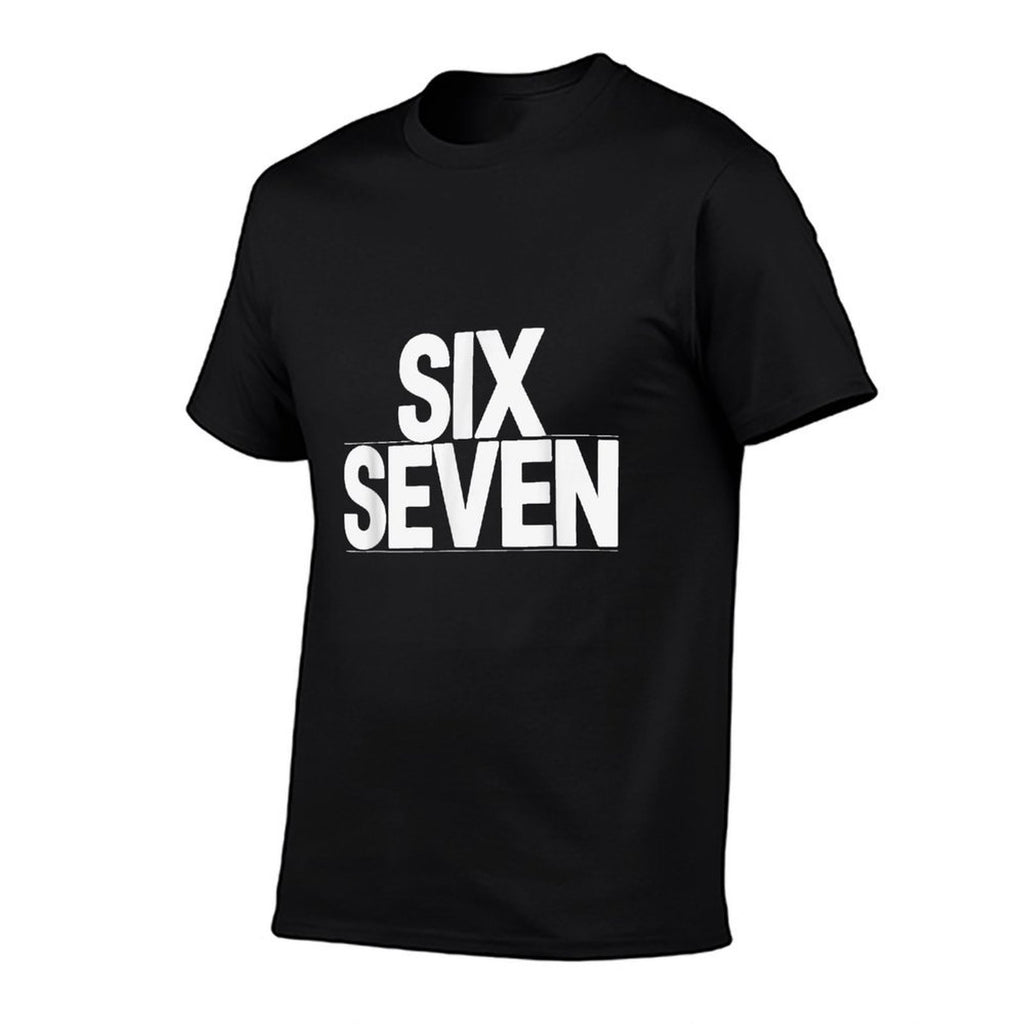 Fun Six Seven 6 7 Meme Design  Polyester Blend T-Shirt