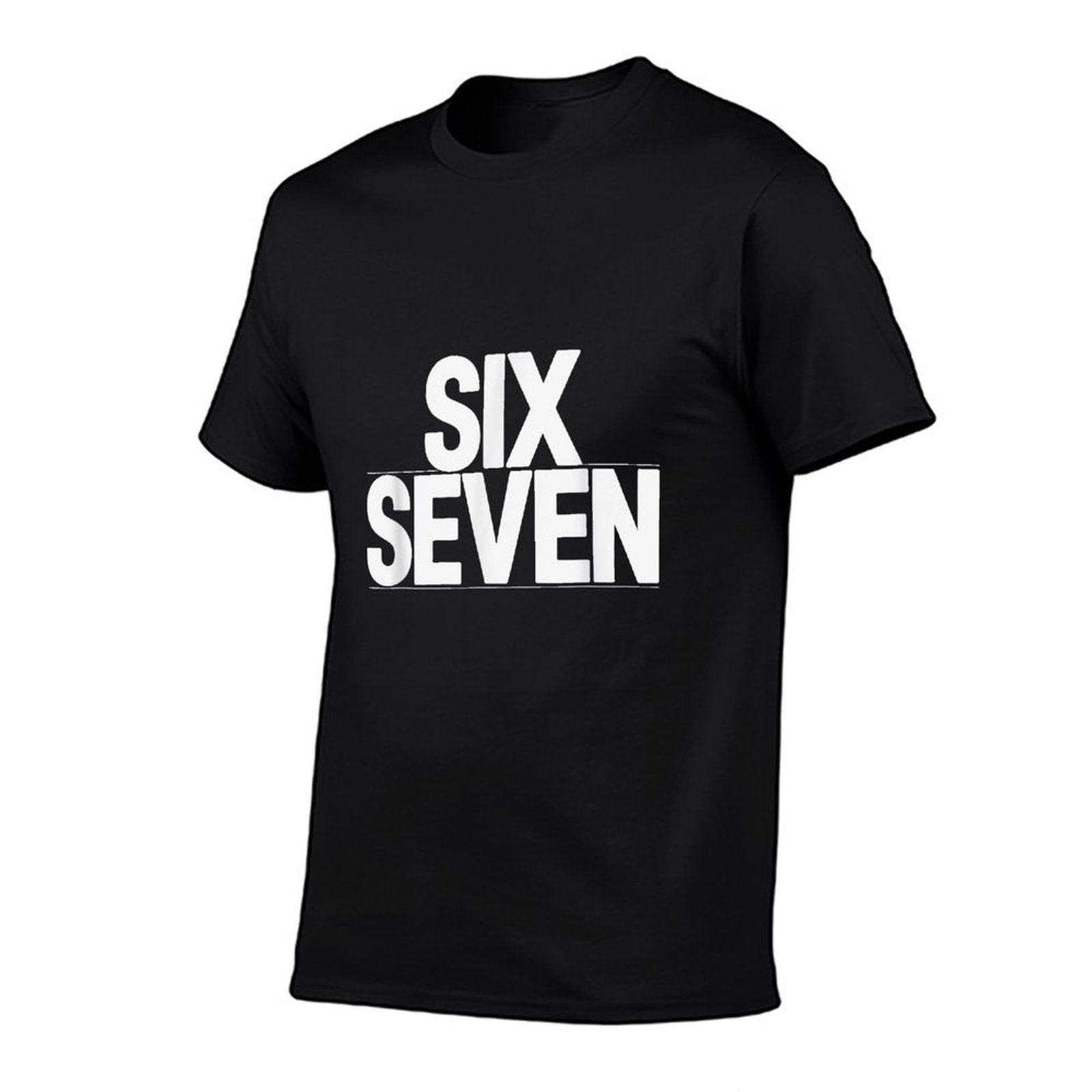 Fun Six Seven 6 7 Meme Design  Polyester Blend T-Shirt