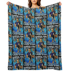 Vintage Dan Campbell Eco-conscious Throw Blanket