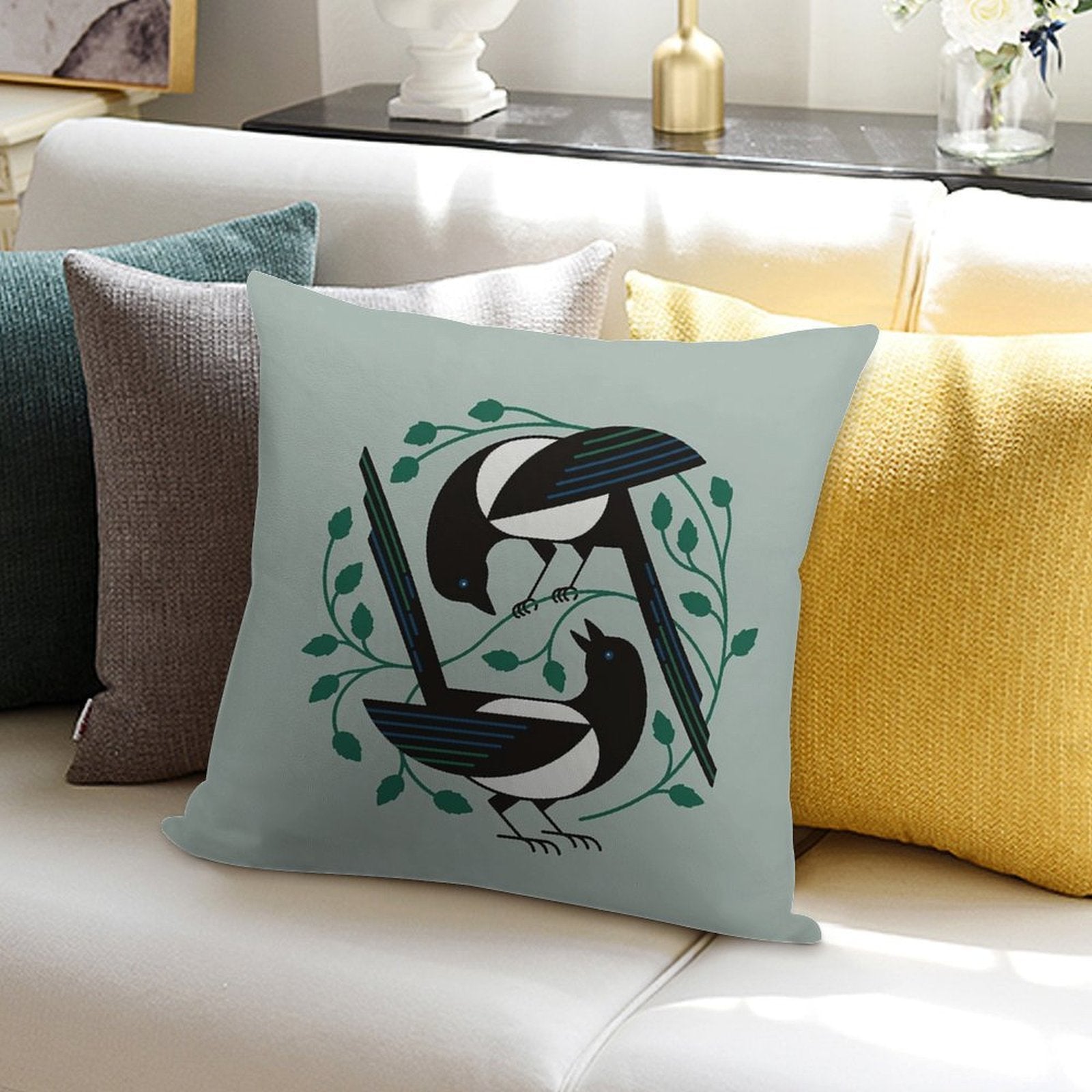 The Joy of Spring Soft Decorative Cover Throw Pillow
