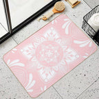 Pastel Pink Mandala  Rapid-Drying Bath Mat