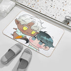 Chibi Dear Door 9  Fade-Resistant Bath Mat