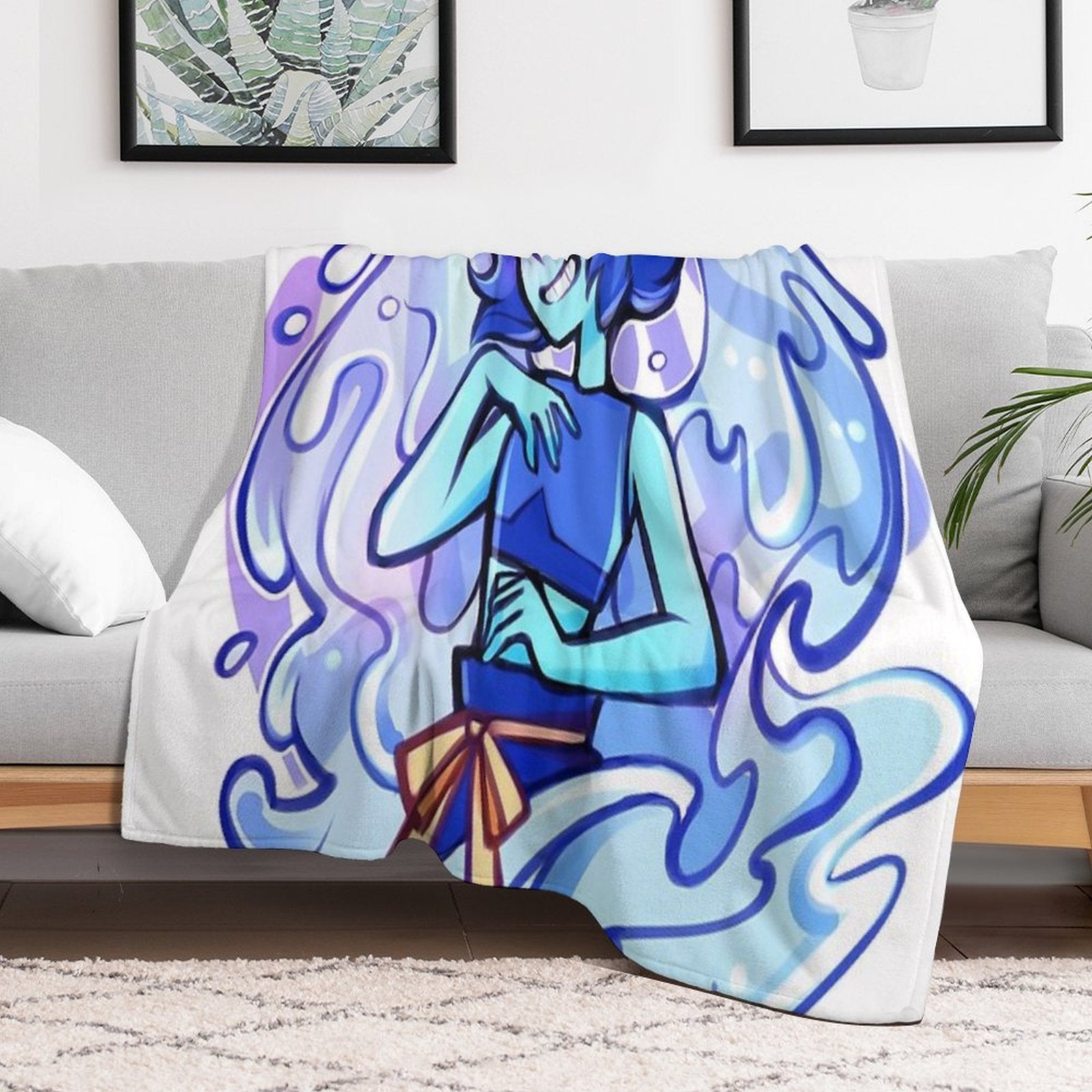 Lapis Lazuli Eco-conscious Throw Blanket