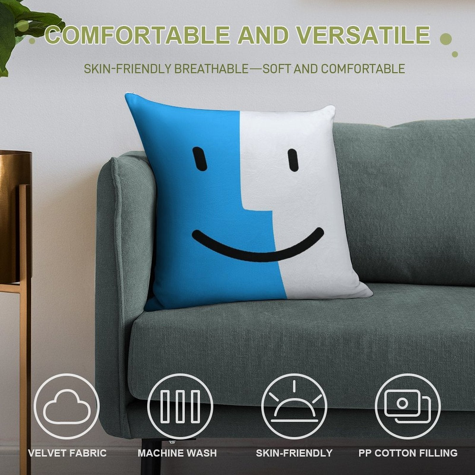 Mac OS Soft Ultra-Soft Texture Throw Pillow