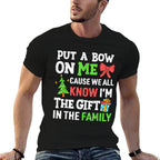 Funny Christmas Put A Bow On Me Christmas Kids Girls Boys  Cotton T-Shirt