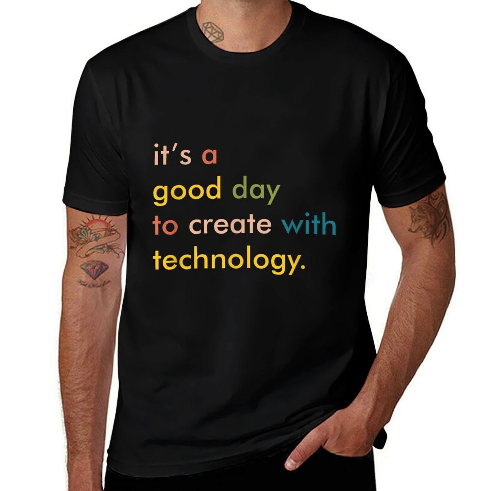 Retro Technology Teacher, Tech Teacher  Easy-care T-Shirt