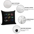TWICE SIGNATURES Soft Hidden Zipper Throw Pillow