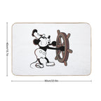 Steamboat Willie Steamboat Mickey, Mickey Mouse  Slip-Resistant Bath Mat