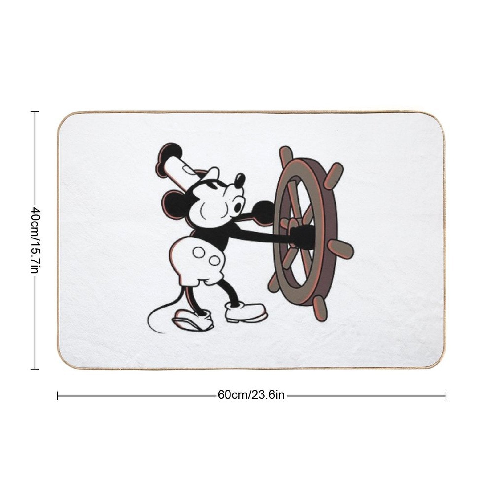Steamboat Willie Steamboat Mickey, Mickey Mouse  Slip-Resistant Bath Mat