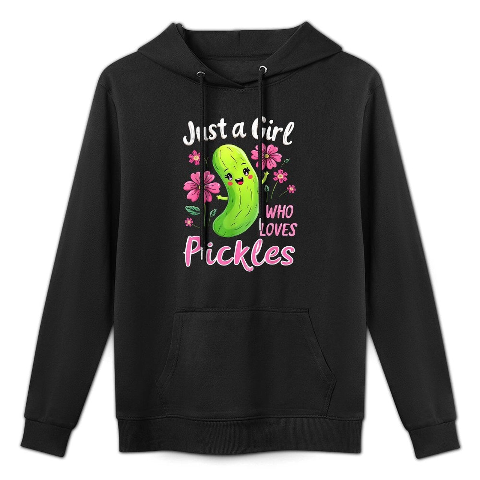 Just A Girl Who Loves Pickles Funny Toddler Pickle Costume All-Day Comfort Hoodie