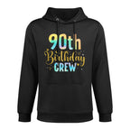 90 Years Old Birthday Party Group Family 90th Birthday Crew Pilling-Resistant Hoodie