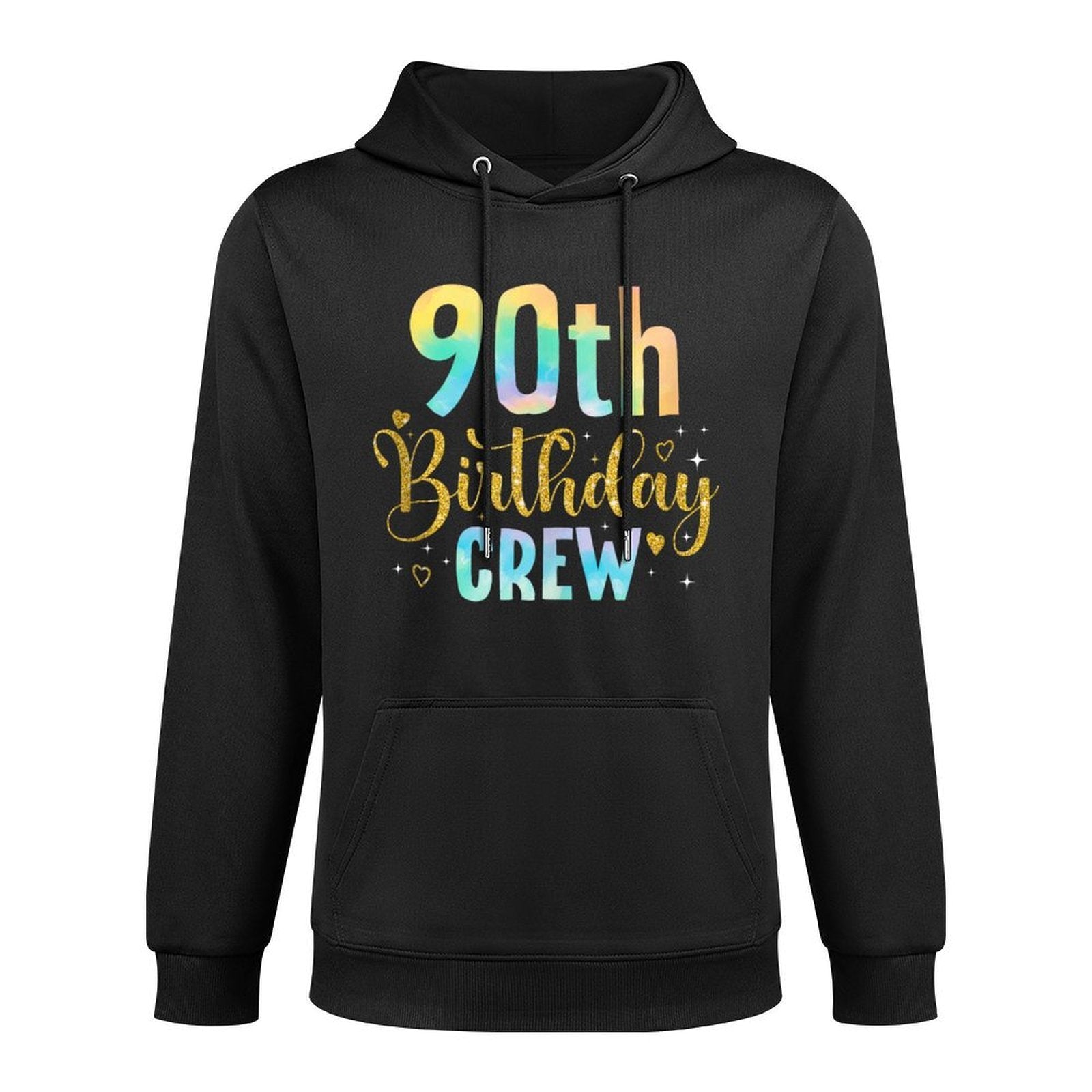 90 Years Old Birthday Party Group Family 90th Birthday Crew Pilling-Resistant Hoodie