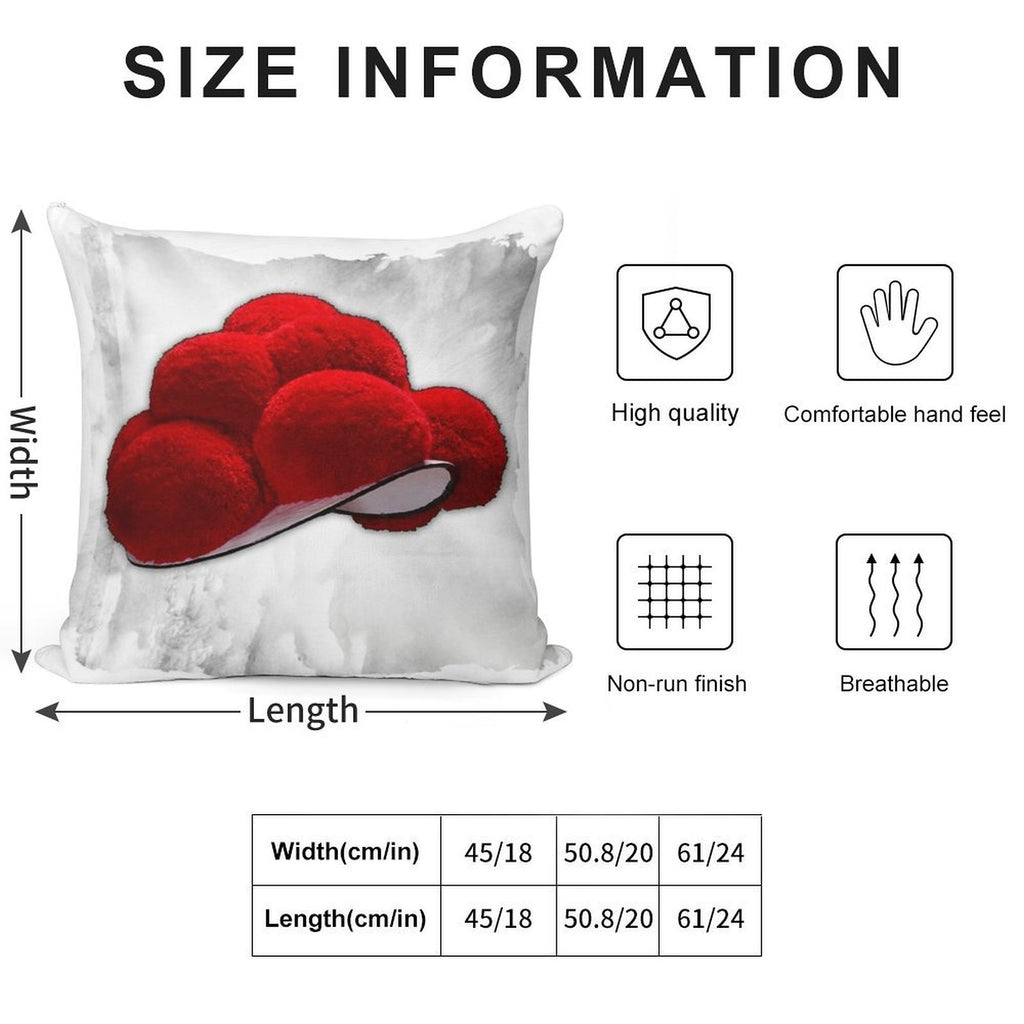 Black Forest Hat Bollenhut ART 1.5 Soft Durable Construction Throw Pillow