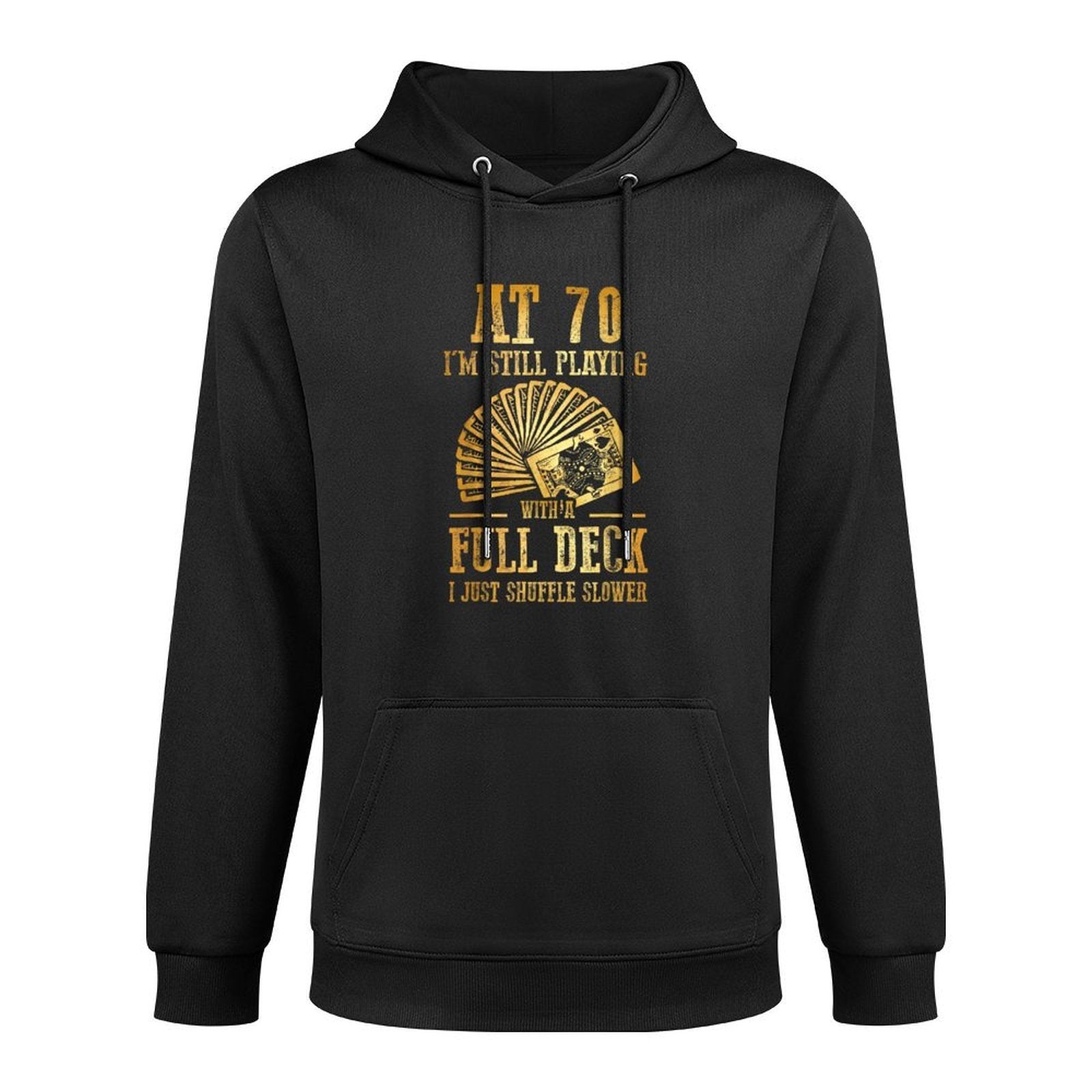 Funny 70th Birthday Gift 70 Year Old Cards Layering Staple Hoodie