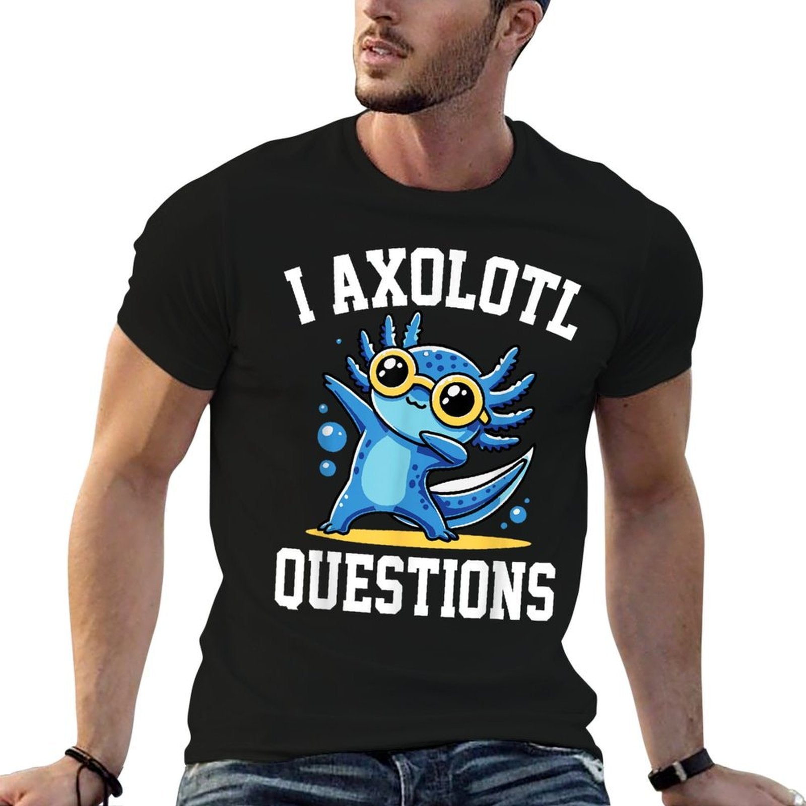 Funny I Axolotl Questions Kids  Relaxed-fit T-Shirt