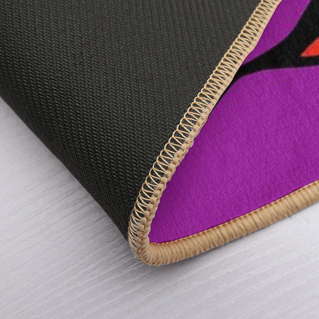 Grimace Cartoon Design - Transparent Background  Long-Lasting Bath Mat