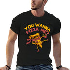 Funny You Wanna Pizza Me Foods Lovers  Cotton T-Shirt