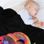 Rainbow Guppy 5 Gift-ready Throw Blanket