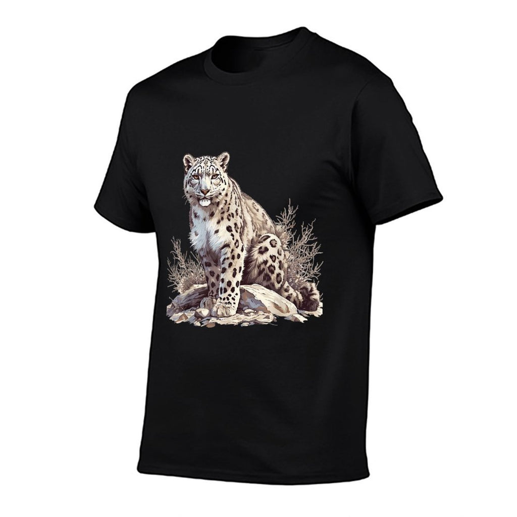 Snow Leopards Lovers Snow Leopard  Easy-care T-Shirt