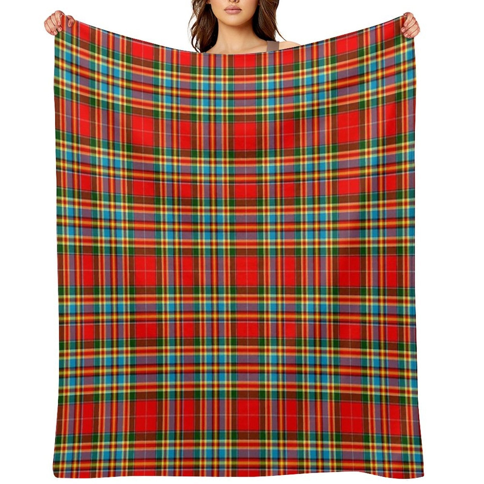 Archibald Tartan Scottish Clan Sustainable Throw Blanket