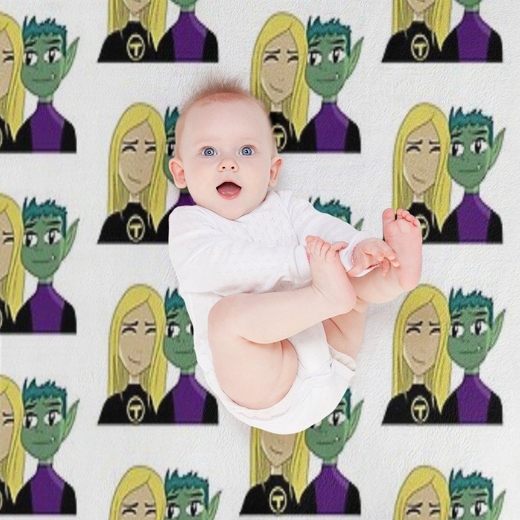 Beast Boy And Terra Easy Care Throw Blanket