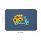 Sunflower Pattern  Pet-Safe Bath Mat