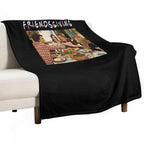 Friendsgiving Classic Fríénds Funny Thanksgiving Eco-conscious Throw Blanket