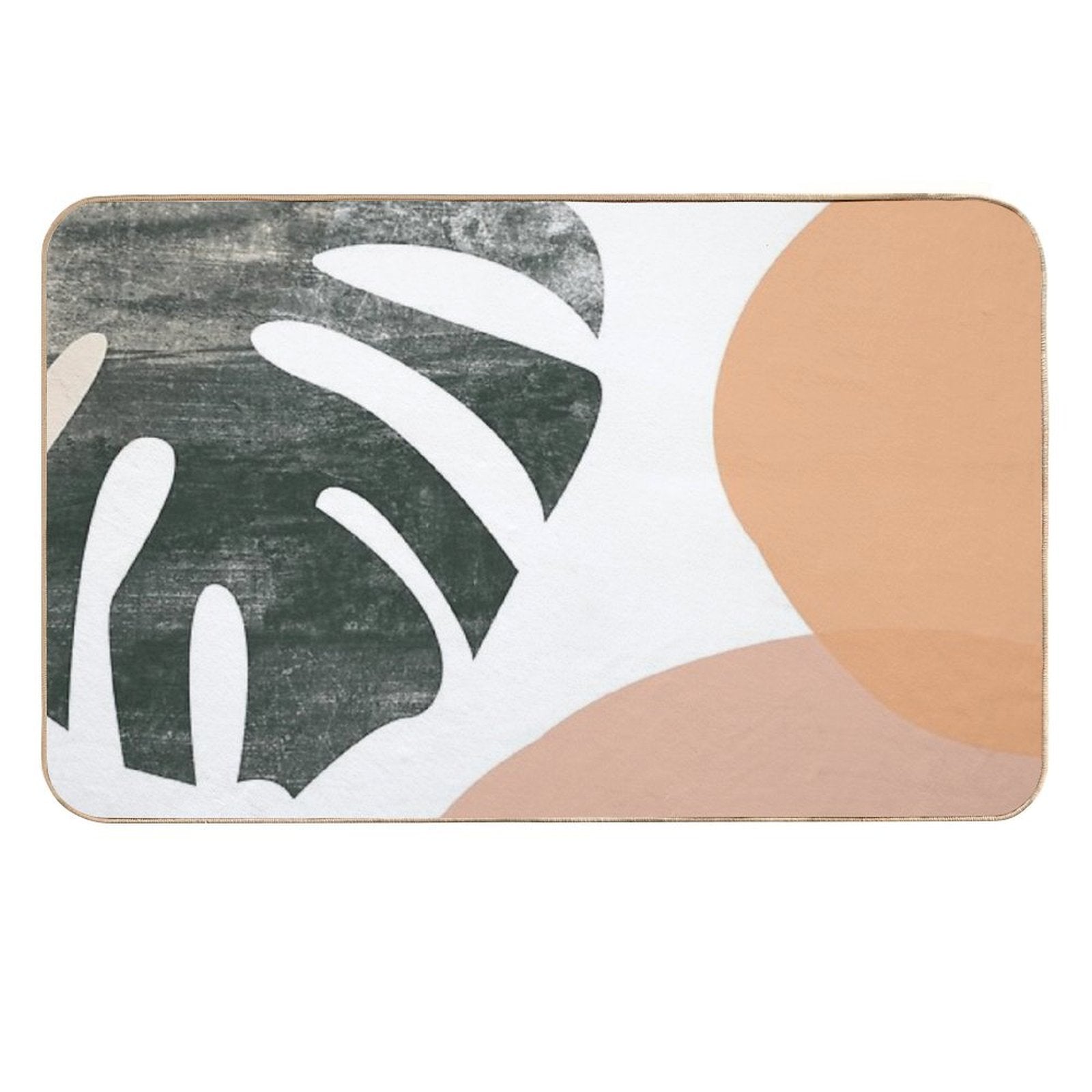 Boho Tropical Botanical Art 2  Fade-Resistant Bath Mat