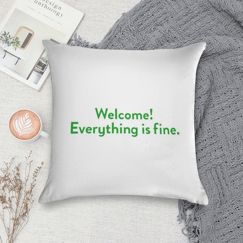 The Good Place Welcome Wall Soft Fade-Resistant Throw Pillow