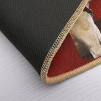 Whippet On Red  Eco-Friendly Bath Mat