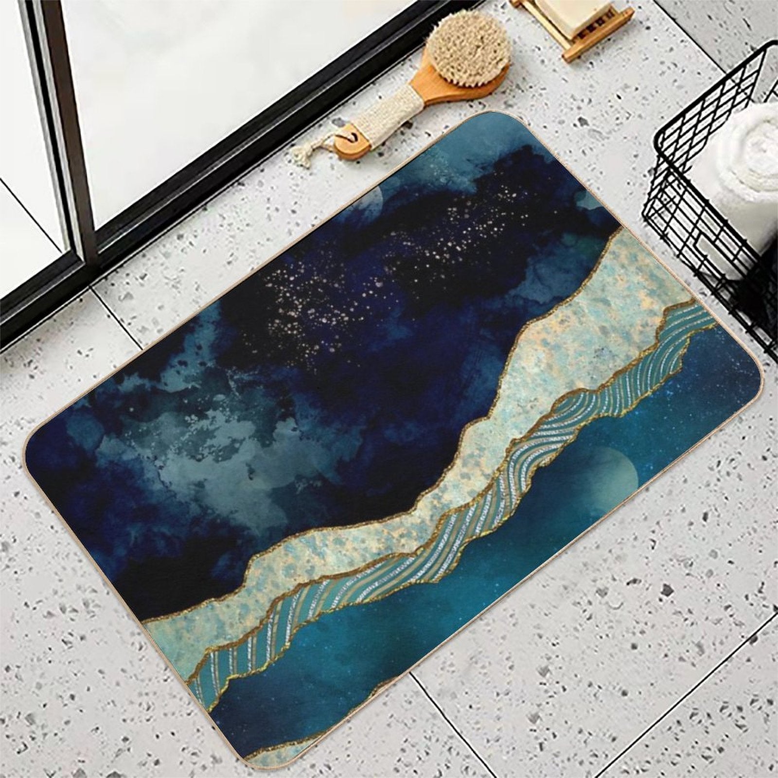 Indigo Sky  Absorbent Bath Mat