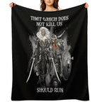 Drizzt Do'Urden And Bruenor Battlehammer Shrink-resistant Throw Blanket