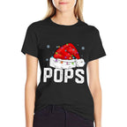 Pops Claus Funny Xmas Family Matching Grandpa Christmas  Lightweight T-Shirt