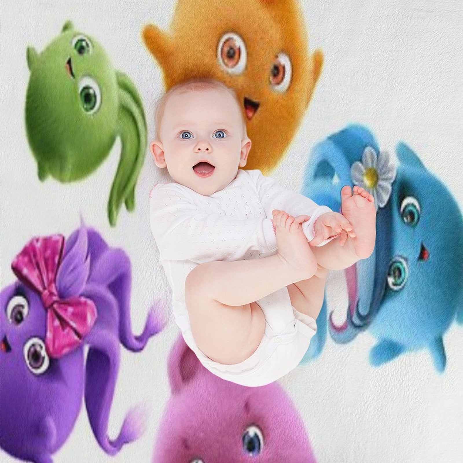 Sunny Bunnies - All Together Now Durable Throw Blanket