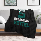 Sebastian Vettel 5 2021 Shrink-resistant Throw Blanket