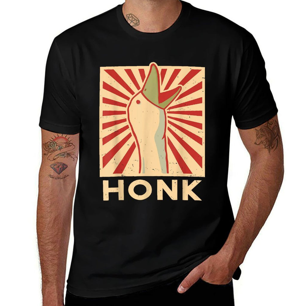 Honk Goose - Funny Duck Chicken Meme Idea Comfortable T-Shirt