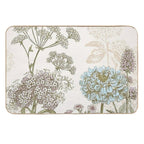 Blue Flower And Other Thing.  Repositionable Bath Mat